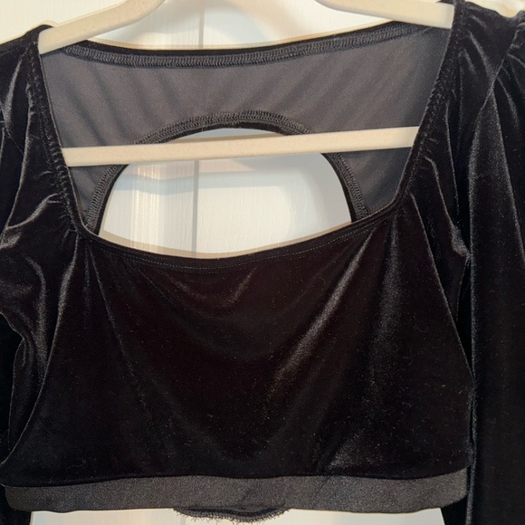 The Lineup Two Piece Dance Costume Teen Size 16 Velvet Crop Top and Pants - Picture 8 of 16